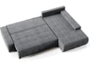 Beautysofa Ecksofa Draco L Grau mit Schlaffunktion und Bettkasten Bild 3