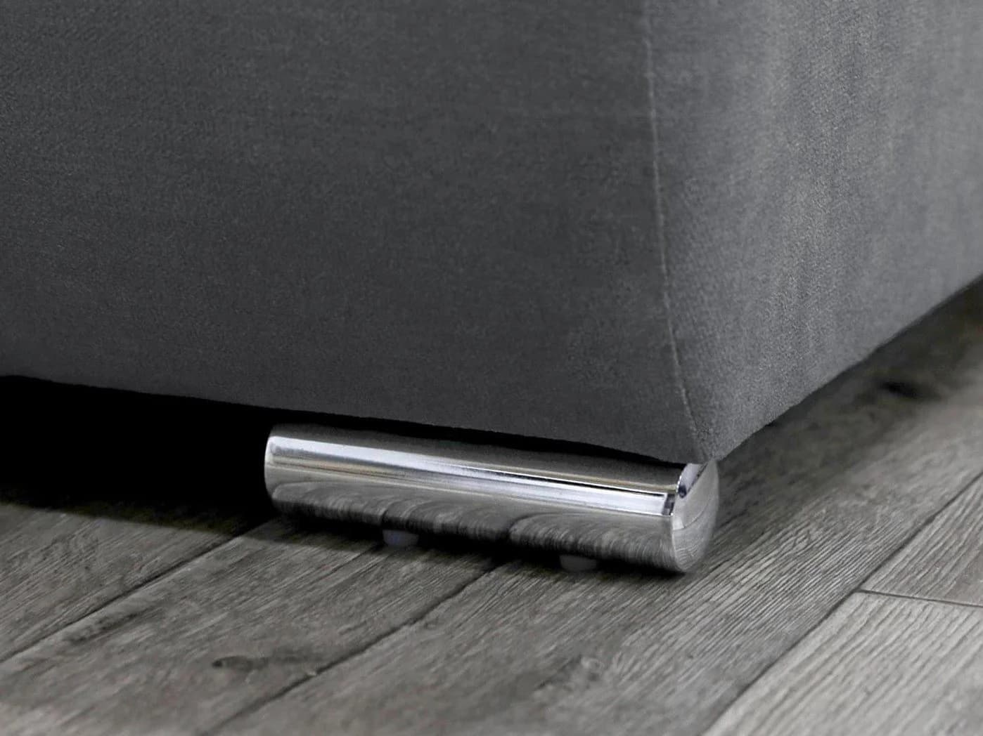Beautysofa Ecksofa Draco L Grau mit Schlaffunktion und Bettkasten - Bild 5
