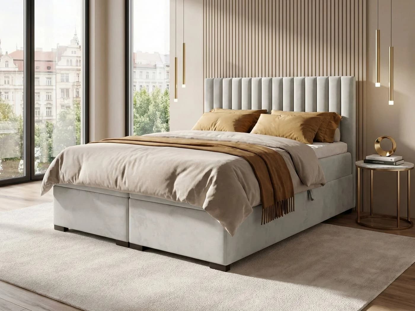 Beautysofa Boxspringbett ERIC mit Bettkasten & Topper - Bild 5