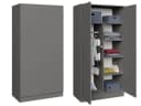 Beautysofa Kleiderschrank LOOK 90x180 cm Grau Tipp-On System Bild 2
