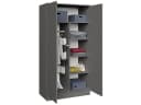 Beautysofa Kleiderschrank LOOK 90x180 cm Grau Tipp-On System Bild 5