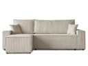 Beautysofa Ecksofa HEKTOR Cordstoff Beige mit Bettkasten und Schlaffunktion Bild 1