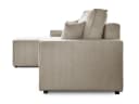 Beautysofa Ecksofa HEKTOR Cordstoff Beige mit Bettkasten und Schlaffunktion Bild 4