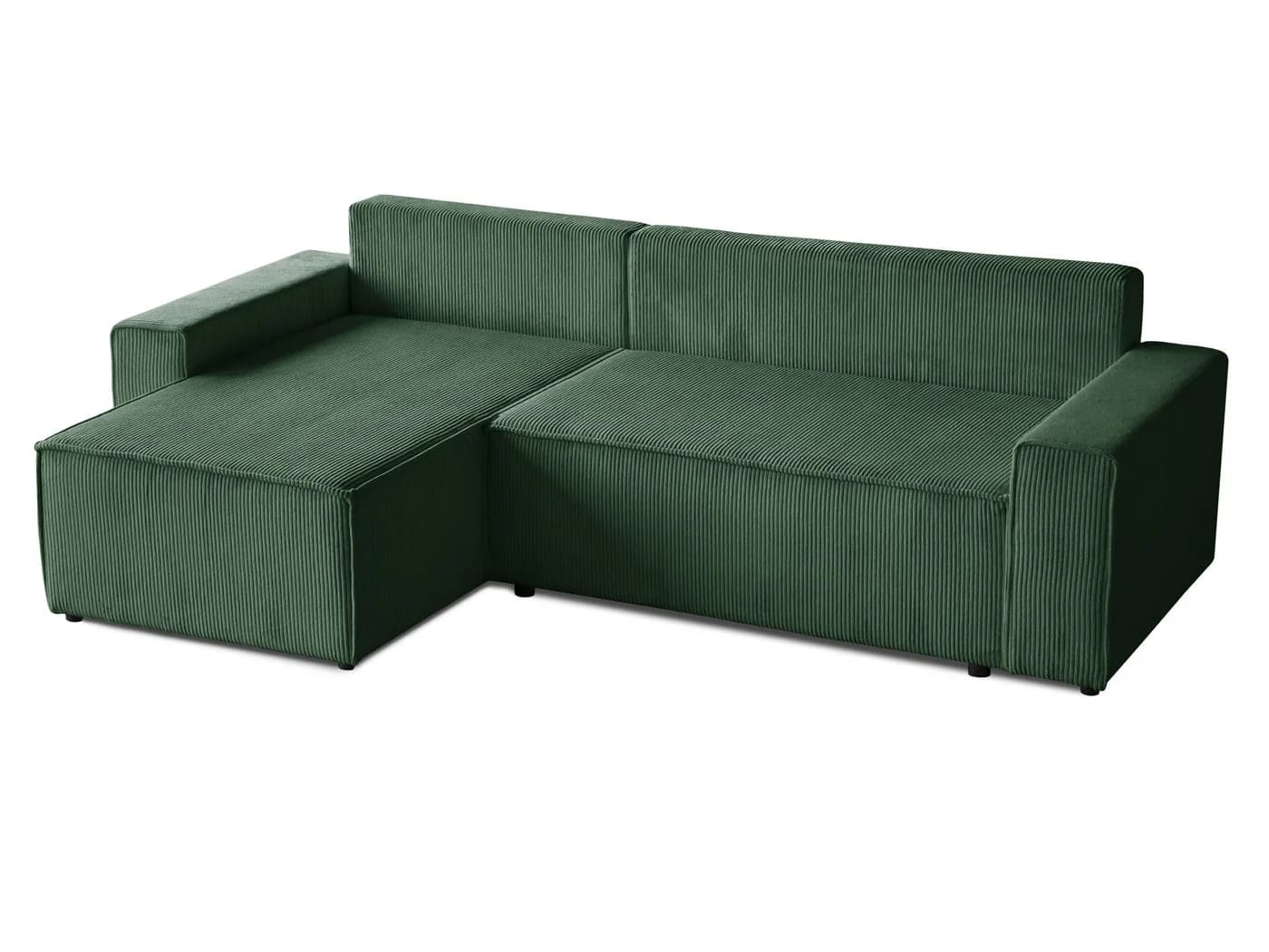 Beautysofa Ecksofa HEKTOR Cordstoff Grün mit Bettkasten und Schlaffunktion - Bild 5