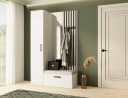 Beautysofa Garderoben-Set MARGARET mit Spiegel und Sitzbank Bild 1