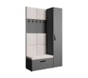 Garderoben-Set MARGARET mit Sitzbank & Kleiderschrank Bild 2
