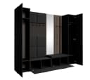 Beautysofa Garderobenschrank MARGARET XL mit Spiegel und Sitzbank Bild 1