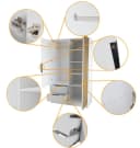 Beautysofa Drehtürenschrank NORI mit Spiegel Bild 5