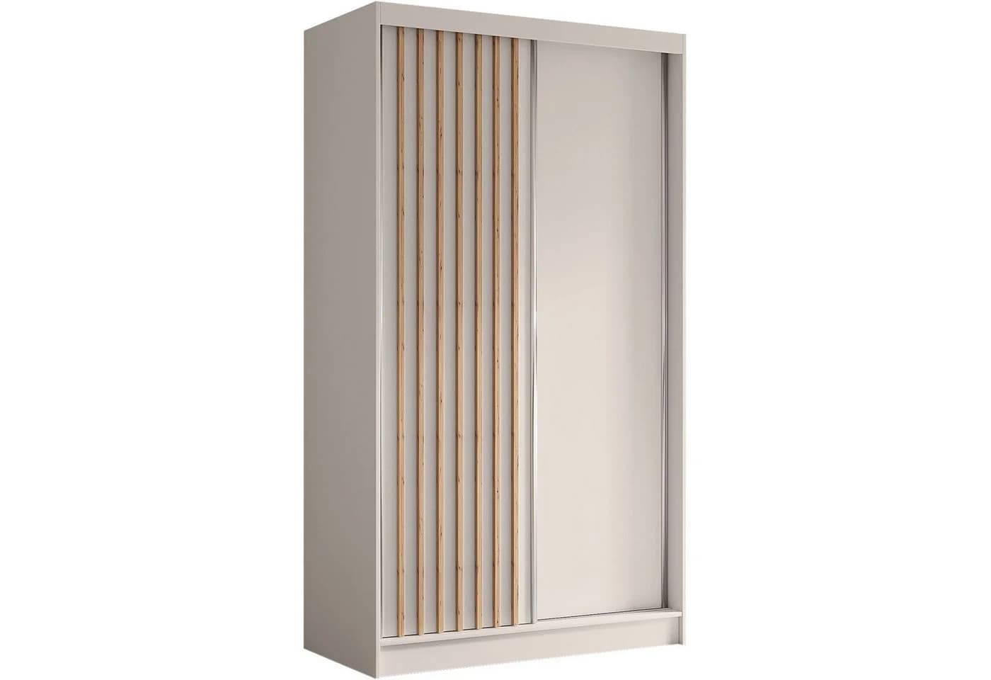 Beautysofa Kleiderschrank Helios Modern mit Schiebetür Beige - Bild 2