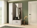 Beautysofa Garderoben-Set MARGARET mit Spiegel, Kleiderschrank & Sitzbank Bild 1