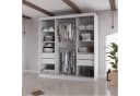 Beautysofa Kleiderschrank VILO II mit Spiegel und Schubladen Bild 5