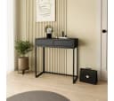 Beautysofa Konsolentisch LANGO Modern Schwarz/Weiß Metallbeine Bild 1