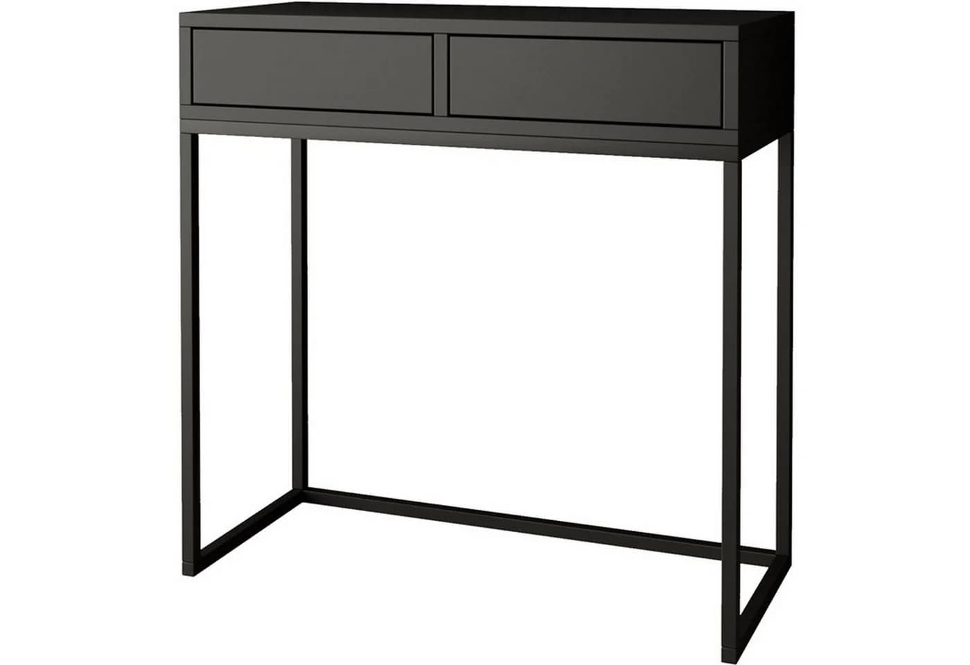 Beautysofa Konsolentisch LANGO Modern Schwarz/Weiß Metallbeine - Bild 2