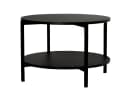 Beautysofa Couchtisch JULE Rund Schwarz mit Ablage Bild 5