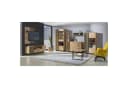 Beautysofa Hochkommode LAMELO mit Lamellen, Braun/Schwarz Bild 1