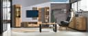 Beautysofa Bücherregal LAMELO Wandregal Braun/Schwarz Bild 1