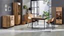 Beautysofa Drehtürenschrank mit Spiegel und zwei Schubladen Lamelo Bild 3
