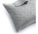 Restilo Kissenbezug 2er Set Silber Samtoptik Geometrisch Bild 1