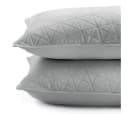 Restilo Kissenbezug 2er Set Silber Samtoptik Geometrisch Bild 3