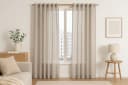 Restilo Gardine Stangendurchzug Microfaser Viskose Transparent Muster Bild 1
