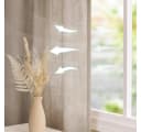 Restilo Gardine Stangendurchzug Microfaser Viskose Transparent Muster Bild 3