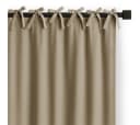 Restilo Verdunkelnde Gardine Beige Polyester Bindebänder Bild 2
