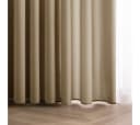 Restilo Verdunkelnde Gardine Beige Polyester Bindebänder Bild 3