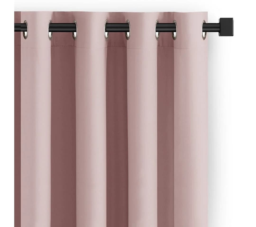 Restilo Gardine Einfarbig Verdunkelnd Pink - Bild 2