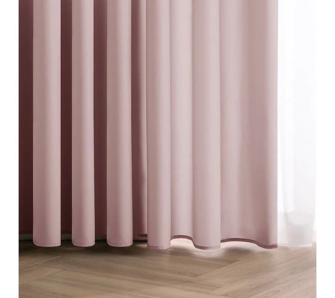 Restilo Gardine Einfarbig Verdunkelnd Pink - Bild 3