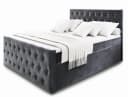 Masseno Boxbett FONDI mit Bonell Matratze und Topper Grau Bild 1
