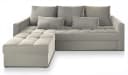Masseno Ecksofa KOS PIK L-Form mit Schlaffunktion und Bettkasten Beige Bild 1