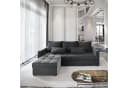 Masseno Ecksofa KOS PIK L-Form mit Schlaffunktion Grau Bild 2