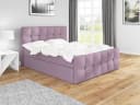 A&J MöbelLand Boxspringbett BERG Rosa mit Bettkasten und Topper Bild 1