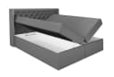 A&J MöbelLand Boxspringbett ASTA mit Bettkasten, Matratze & Topper Weiss Bild 3