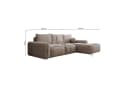 Selsey Ecksofa FARESE NEW Beige mit Schlaffunktion und Bettkasten Bild 4