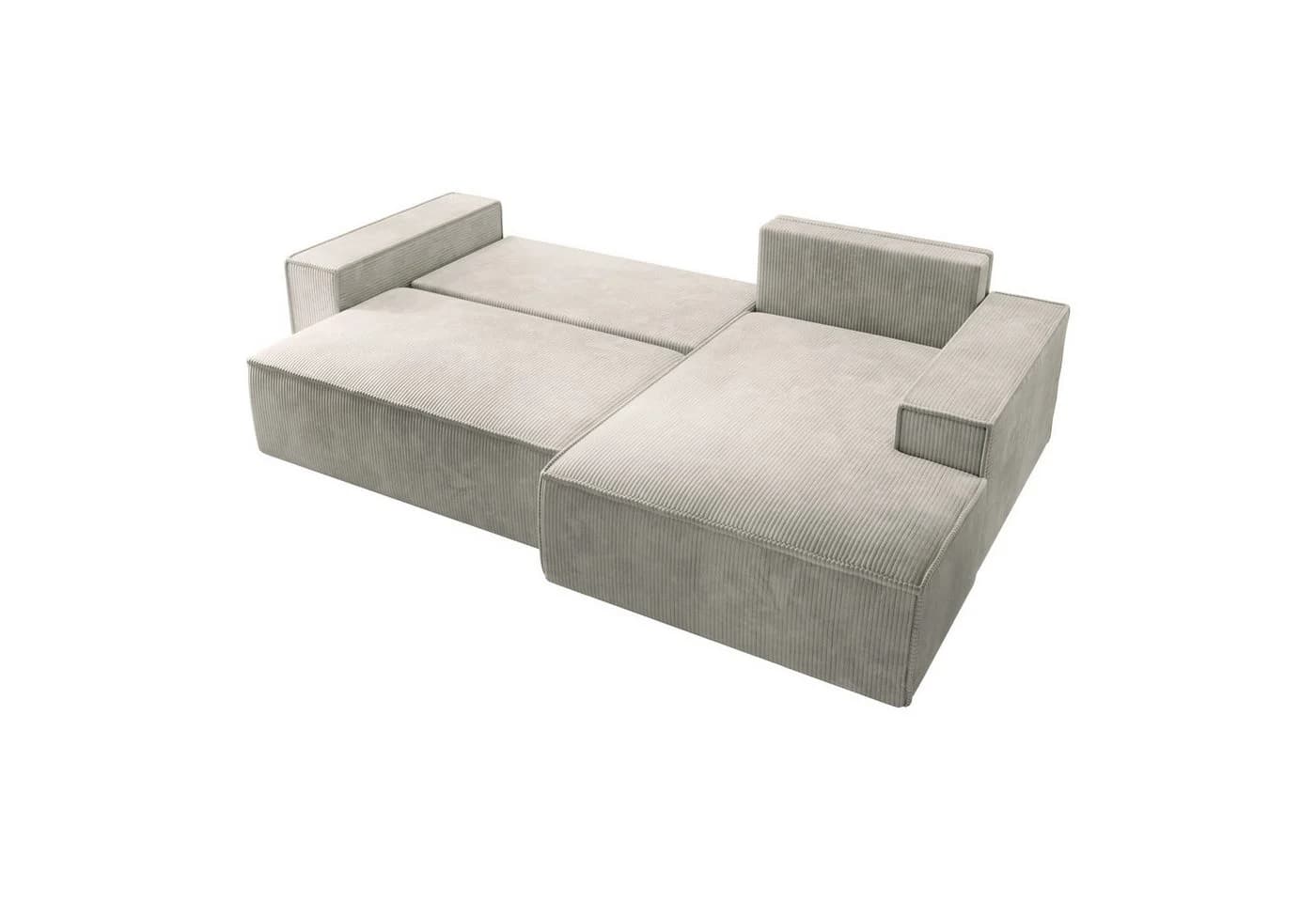 Selsey Ecksofa FARESE NEW mit Schlaffunktion und Bettkasten Cordbezug - Bild 3