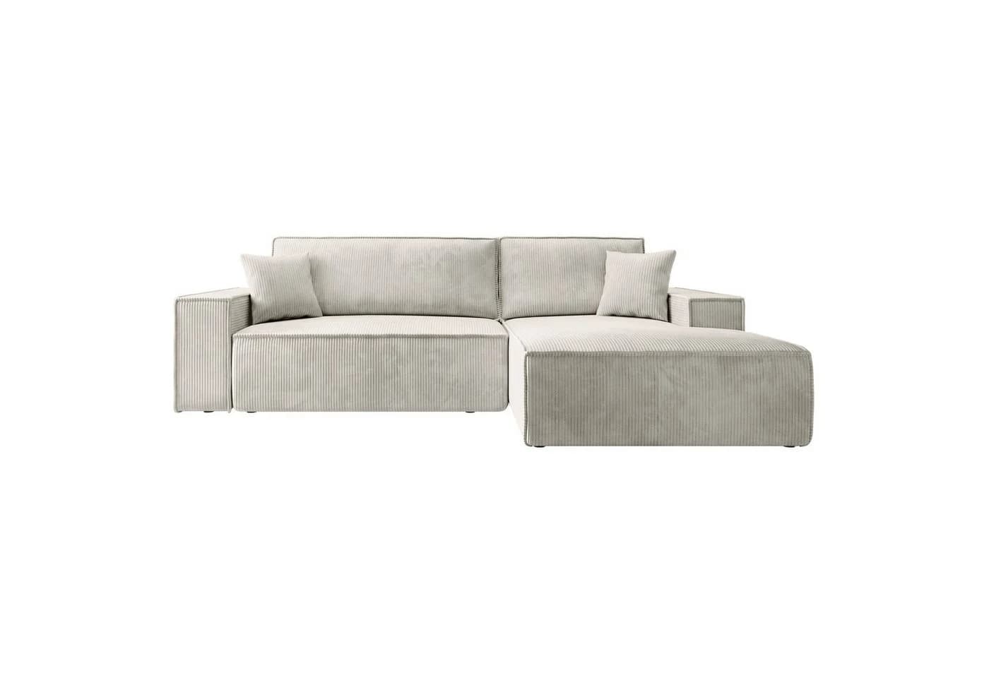 Selsey Ecksofa FARESE NEW mit Schlaffunktion und Bettkasten Cordbezug - Bild 5