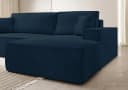 Selsey Ecksofa FARESE NEW mit Schlaffunktion und Bettkasten in Dunkelblau Bild 1