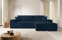 Selsey Ecksofa FARESE NEW mit Schlaffunktion und Bettkasten in Dunkelblau Bild 2