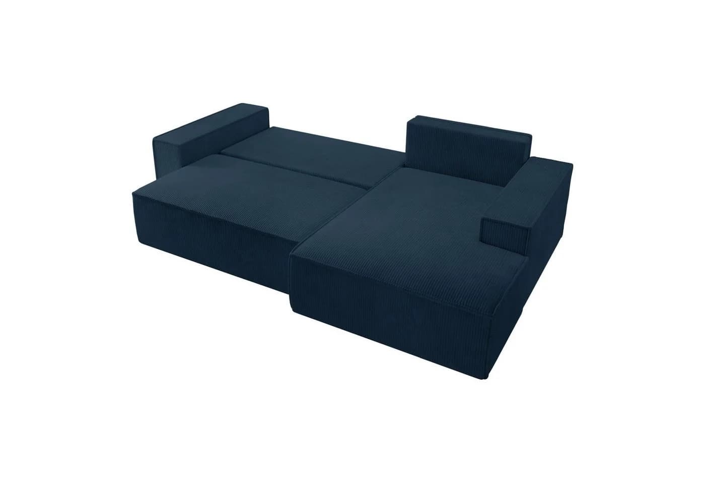Selsey Ecksofa FARESE NEW mit Schlaffunktion und Bettkasten in Dunkelblau - Bild 3