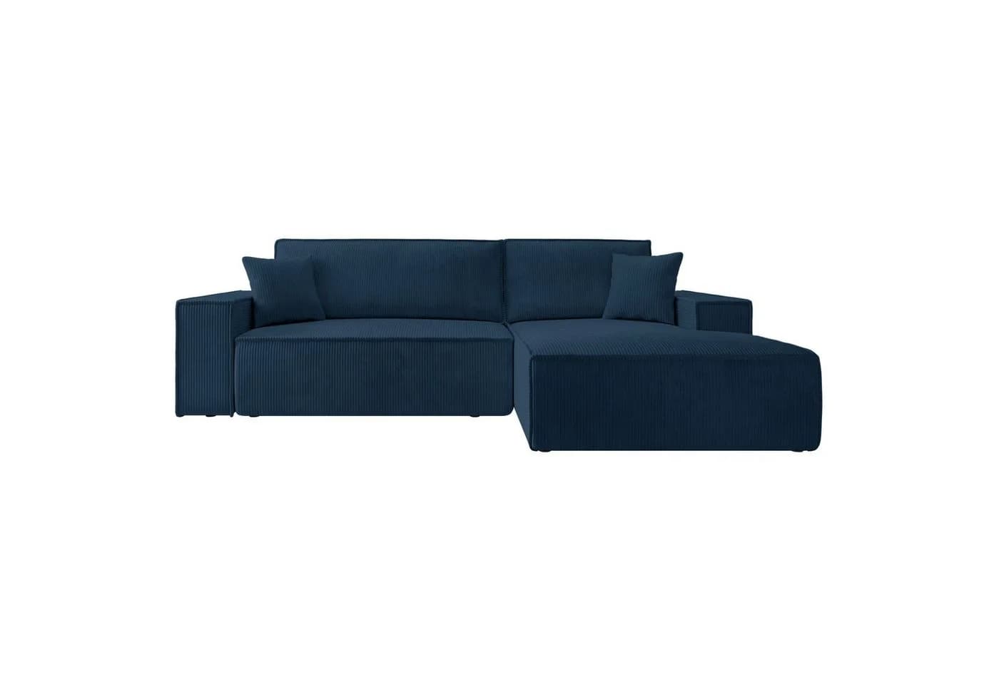 Selsey Ecksofa FARESE NEW mit Schlaffunktion und Bettkasten in Dunkelblau - Bild 5