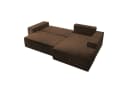 Selsey Ecksofa FARESE NEW mit Schlaffunktion und Bettkasten Cord Braun Bild 4