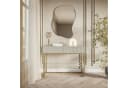 Selsey Schminktisch VELDIO 2 Schubladen Gold Metallgestell Bild 2