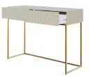 Selsey Schminktisch VELDIO 2 Schubladen Gold Metallgestell Bild 3