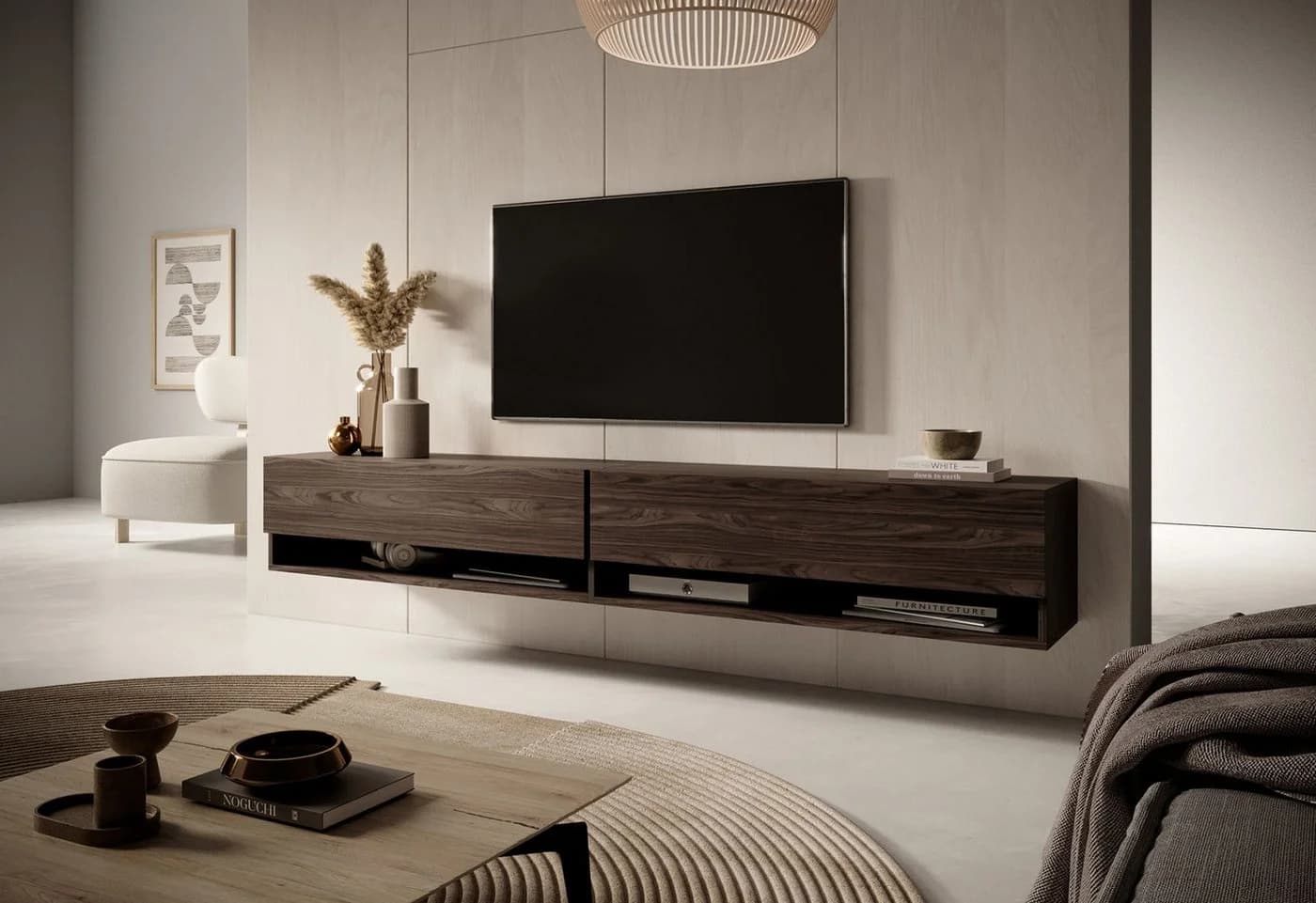 Selsey TV-Schrank MIRRGO 200 cm Grifflos