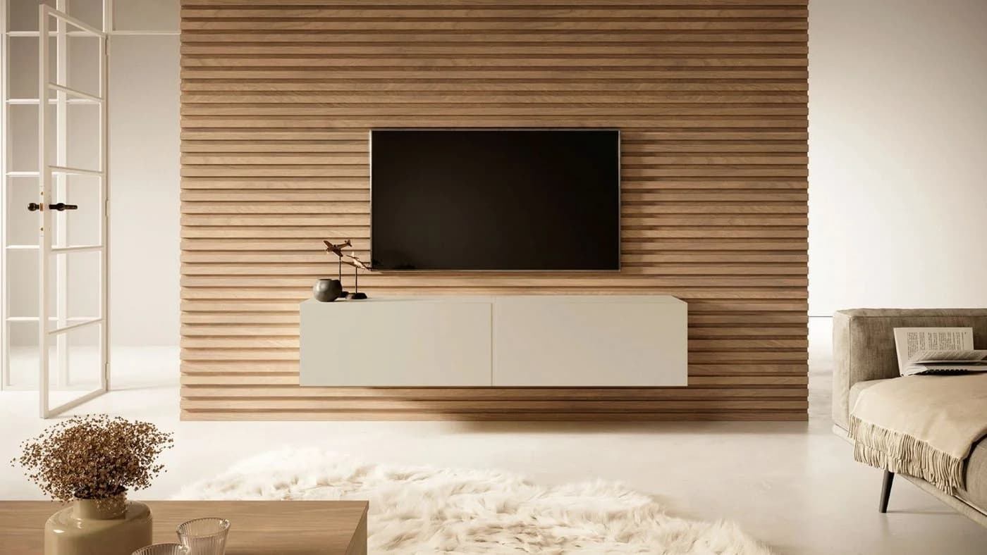 Selsey TV-Schrank BISIRA Hängend 2 Türen Modern Greige - Bild 2
