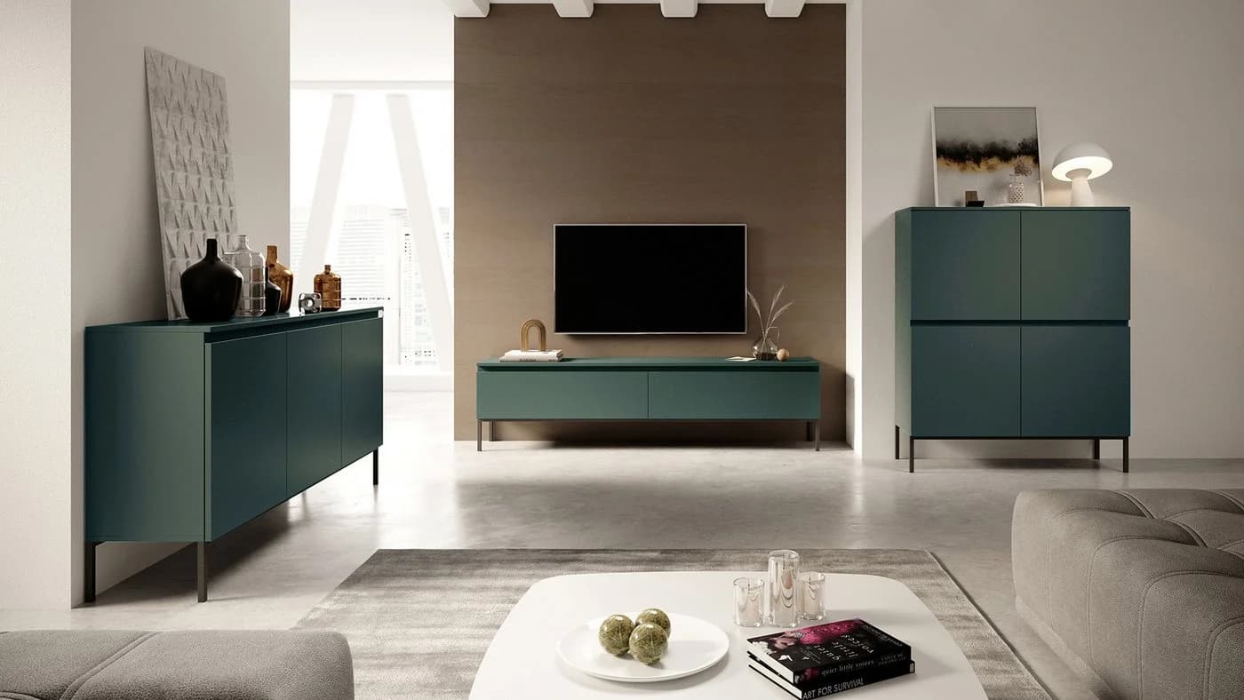 Selsey Highboard BEMMI Modern Grün/Schwarz - Bild 3