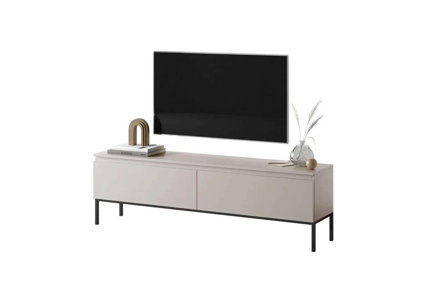 Selsey TV-Schrank BEMMI 2-türig Metallgestell Grau - Bild 2