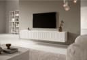 Selsey TV-Schrank TELIRE Hängend Weiß 2 Fächer Matt Bild 1