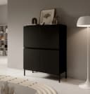 Selsey Highboard BEMMI Modern Schwarz 100 cm Bild 1